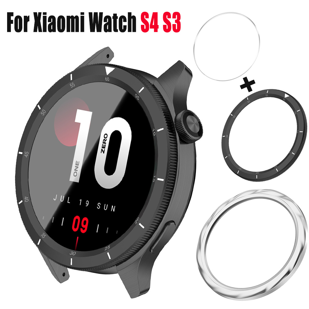 Xiaomi Smartwatch S3 Accessories - Metal Bezel+HD Tempered Film Membrane for