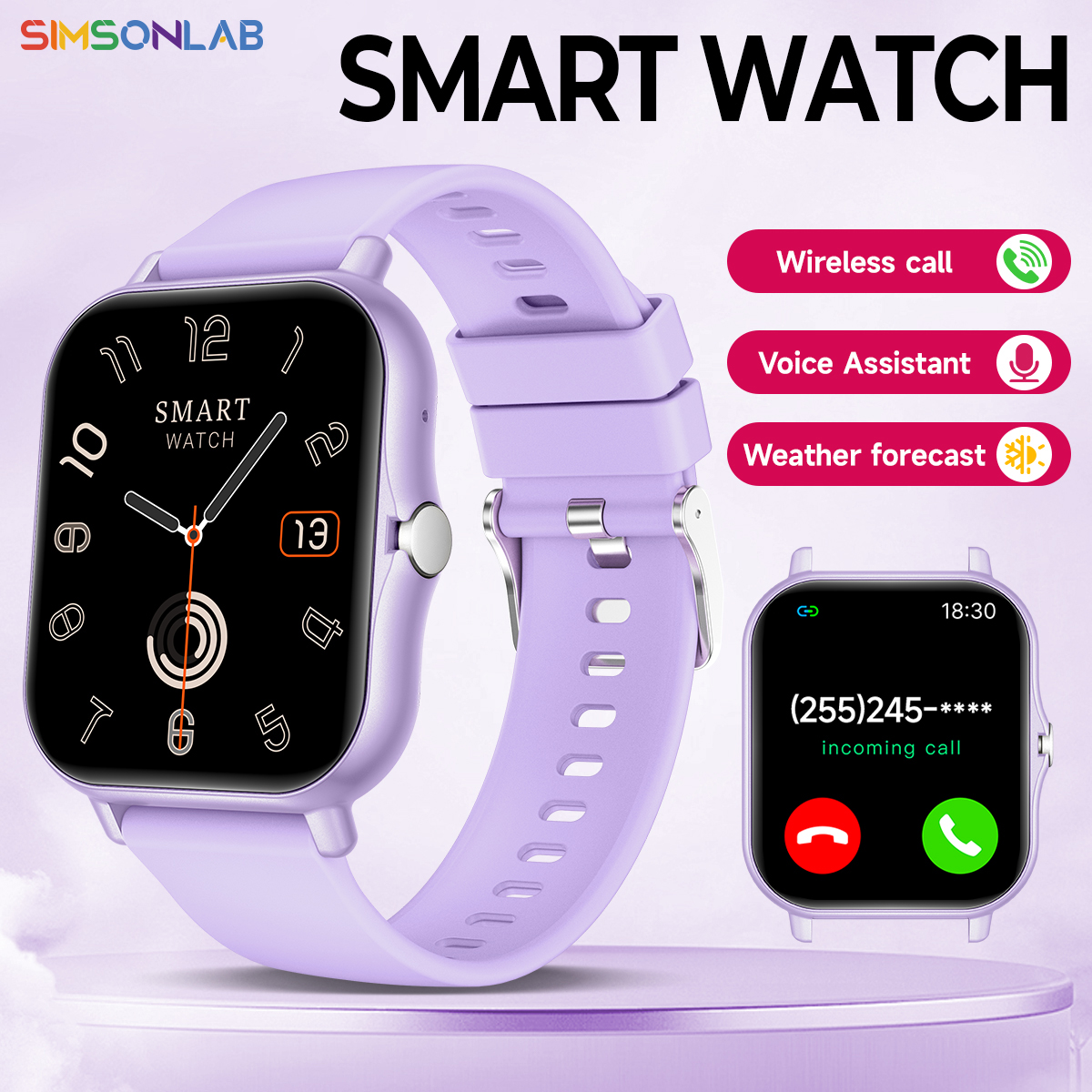 Smartwatch X12 - New Smartwatch 1.83-inch Touch Screen Voice
