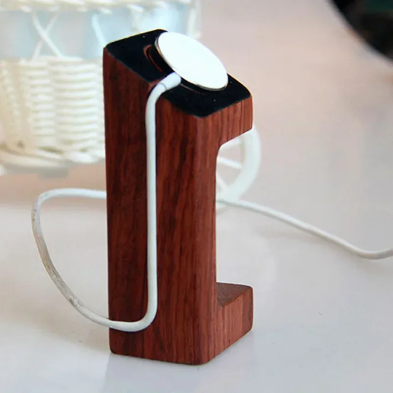 Wooden Apple Watch Charger Sta - Apple Smartwatch Accessories のレビューと価格