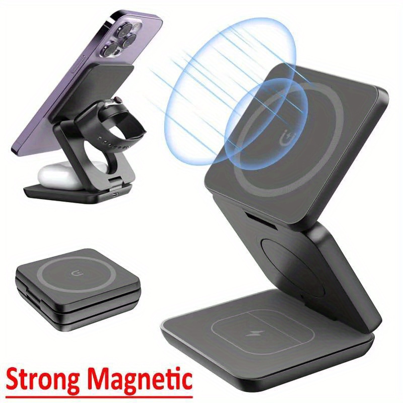Foldable 3 in 1 Fast Wireless  - Wireless Charger Watch のレビューと価格