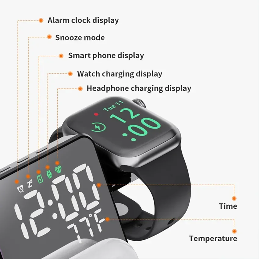 Wireless Charger Alarm Clock S - Wireless Charger Watch のレビューと価格