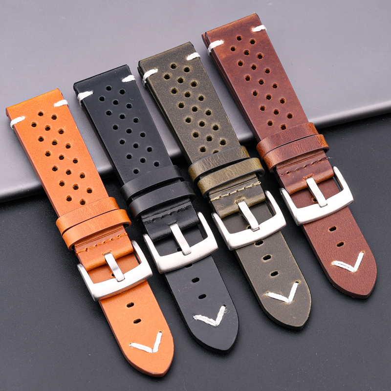 Breathable Genuine Leather Qui - Nylon Nato Strap のレビューと価格