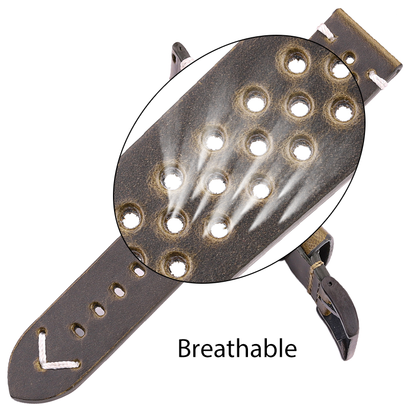 Breathable Genuine Leather Qui - Nylon Nato Strap のレビューと価格
