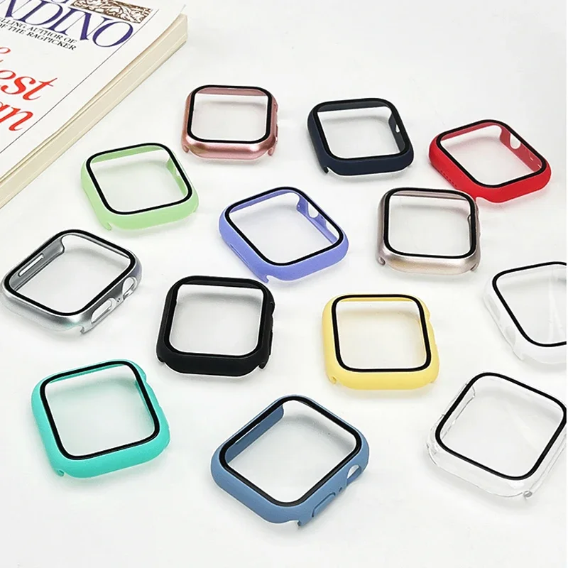 Tempered Glass+cover For Apple - Smartwatch Band Accessories のレビューと価格