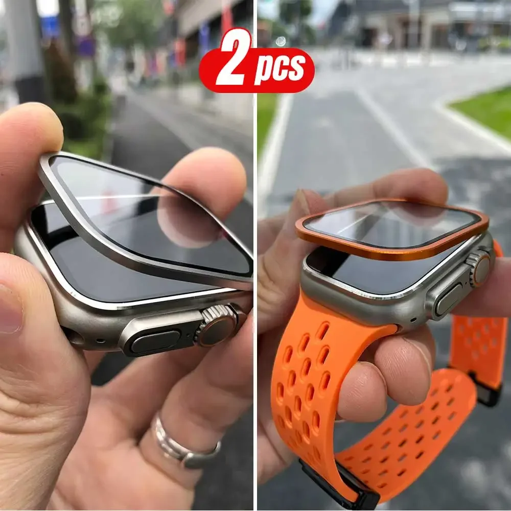2PCS Titanium Metal Frame for  - Apple Smartwatch Accessories のレビューと価格