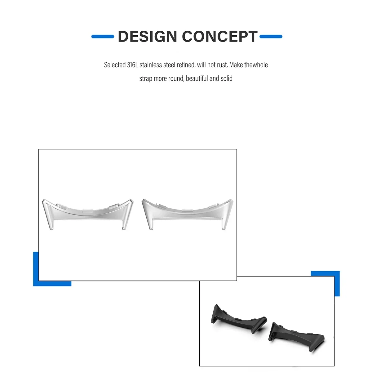 2pcs Watch Strap Connector Ada - Smartwatch Straps & Accessories のレビューと価格