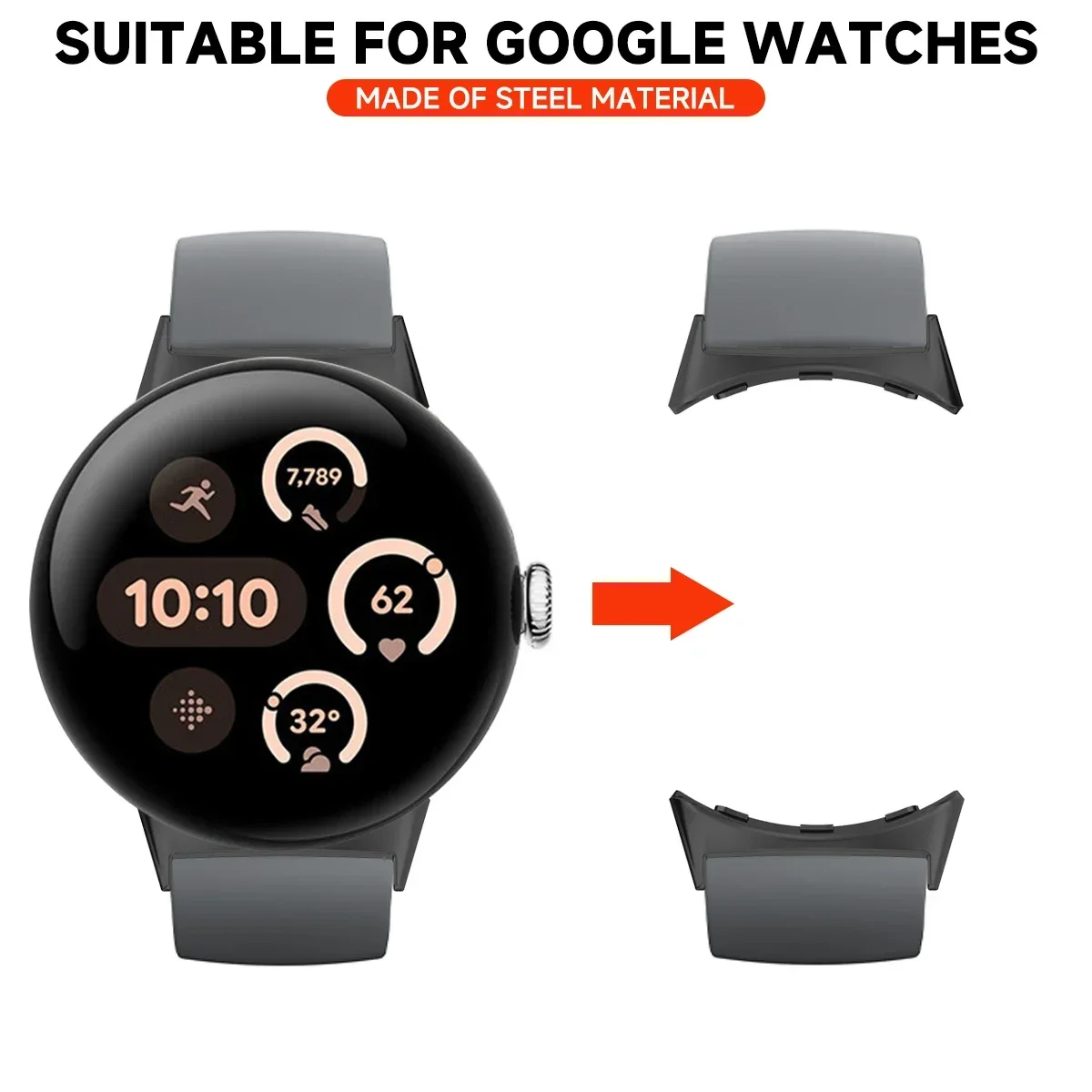 2pcs Watch Strap Connector Ada - Smartwatch Straps & Accessories のレビューと価格