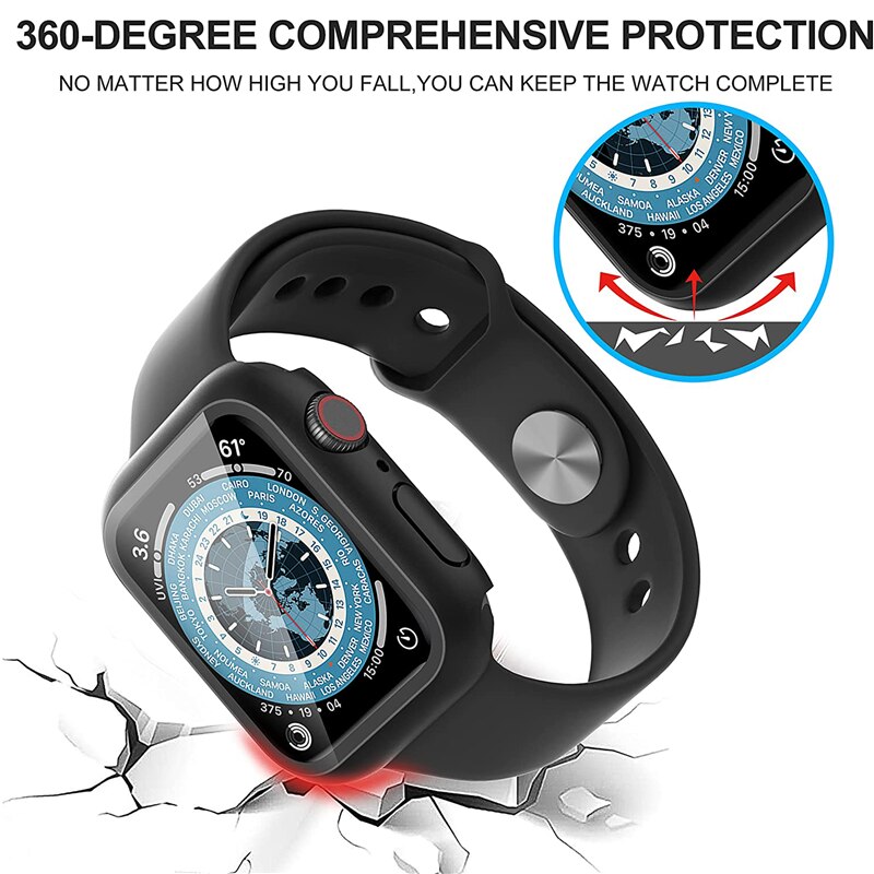 Glass+Cover For Apple Watch ca - Apple Smartwatch Accessories のレビューと価格