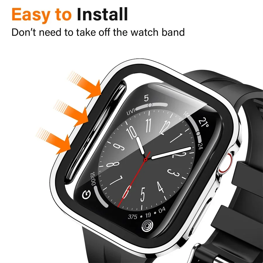 Glass+cover For Apple Watch ca - Garmin Smartwatch Accessories のレビューと価格