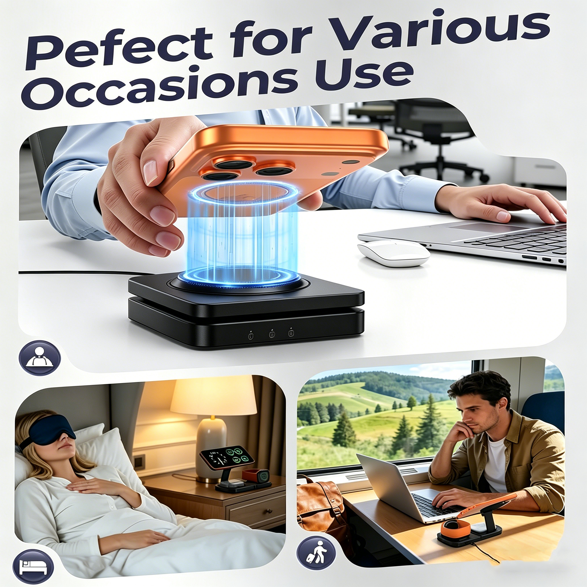 TIMESS Fast Magnetic 3 in 1 Wi - Wireless Charger Watch のレビューと価格