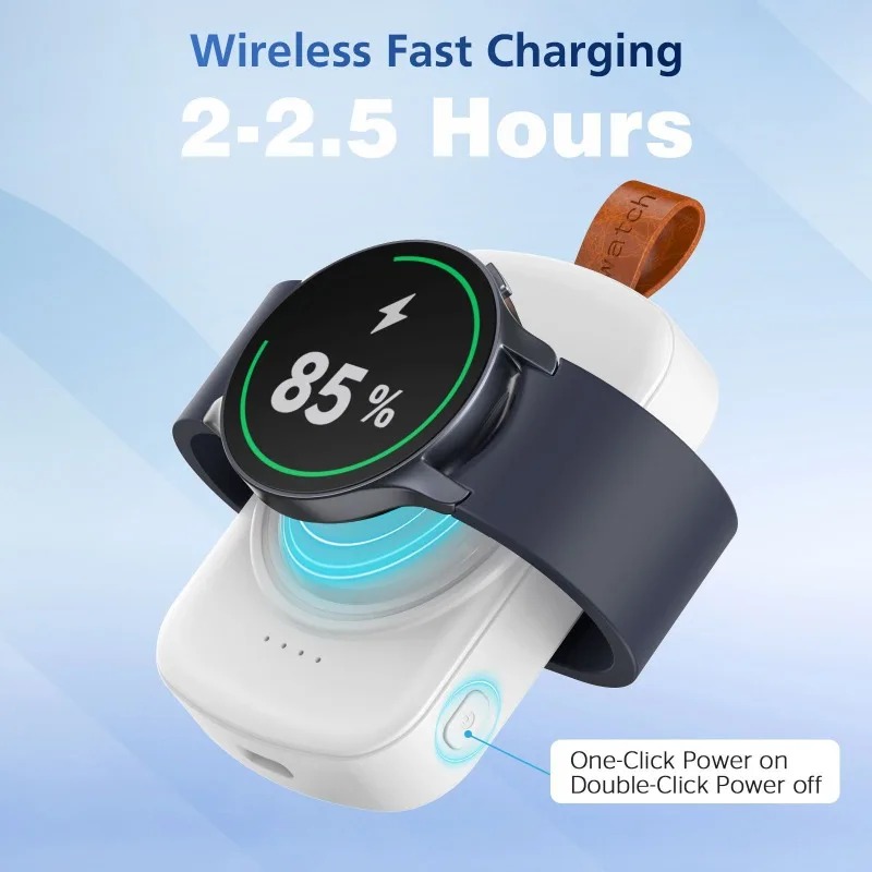 Portable 1800mAh Magnetic Wire - Wireless Charger Watch のレビューと価格