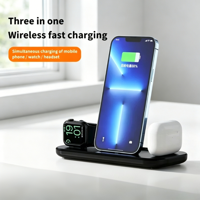 3 In 1 Wireless Charger Stand  - Smartwatch X12 のレビューと価格