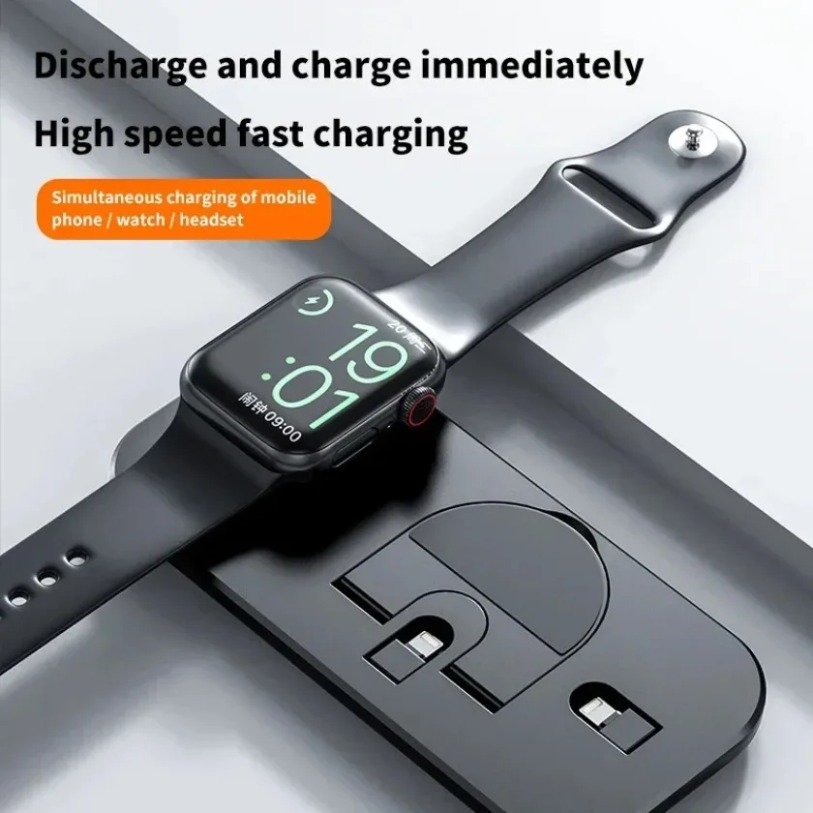 3 In 1 Wireless Charger Stand  - Smartwatch X12 のレビューと価格