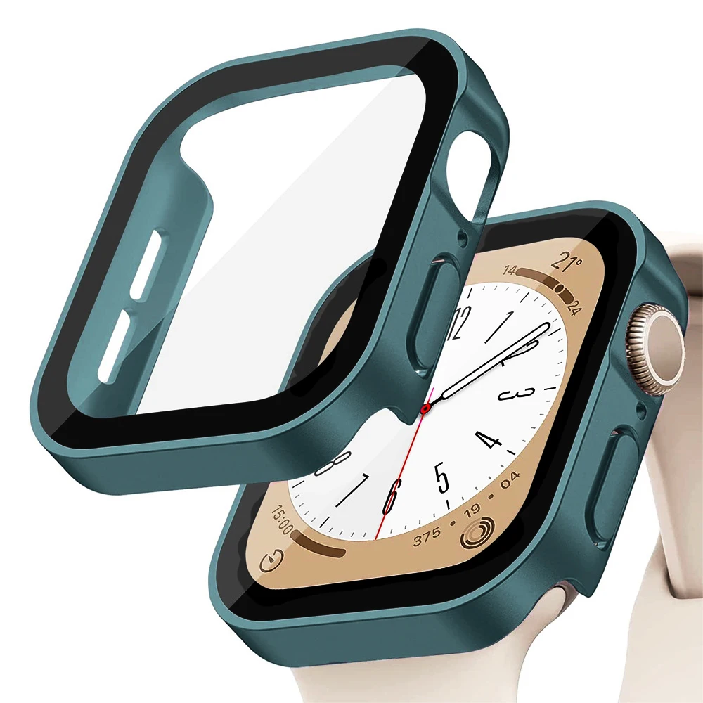 Glass+cover For Apple Watch ca - Smartwatch Watch Accessories For Women のレビューと価格