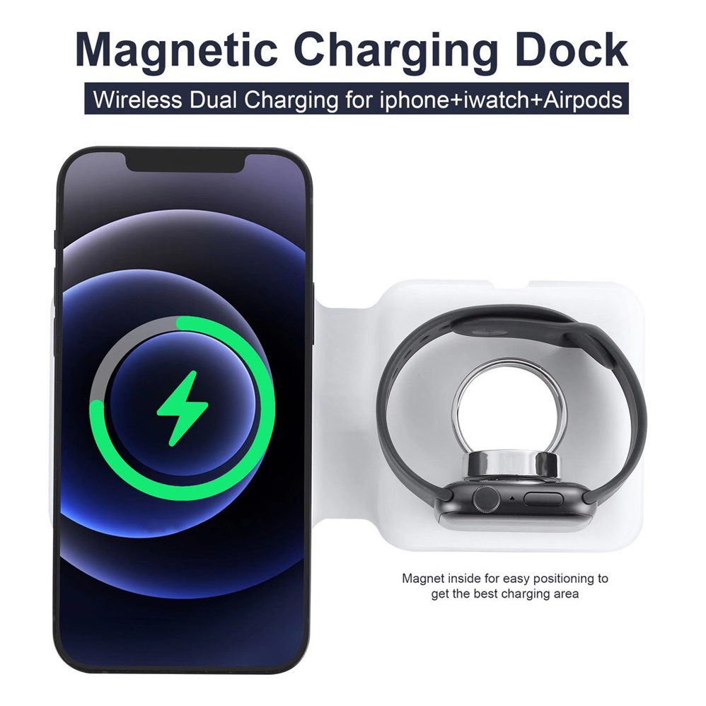 2IN1 Magnetic Wireless Charger - Smartwatch X12 のレビューと価格