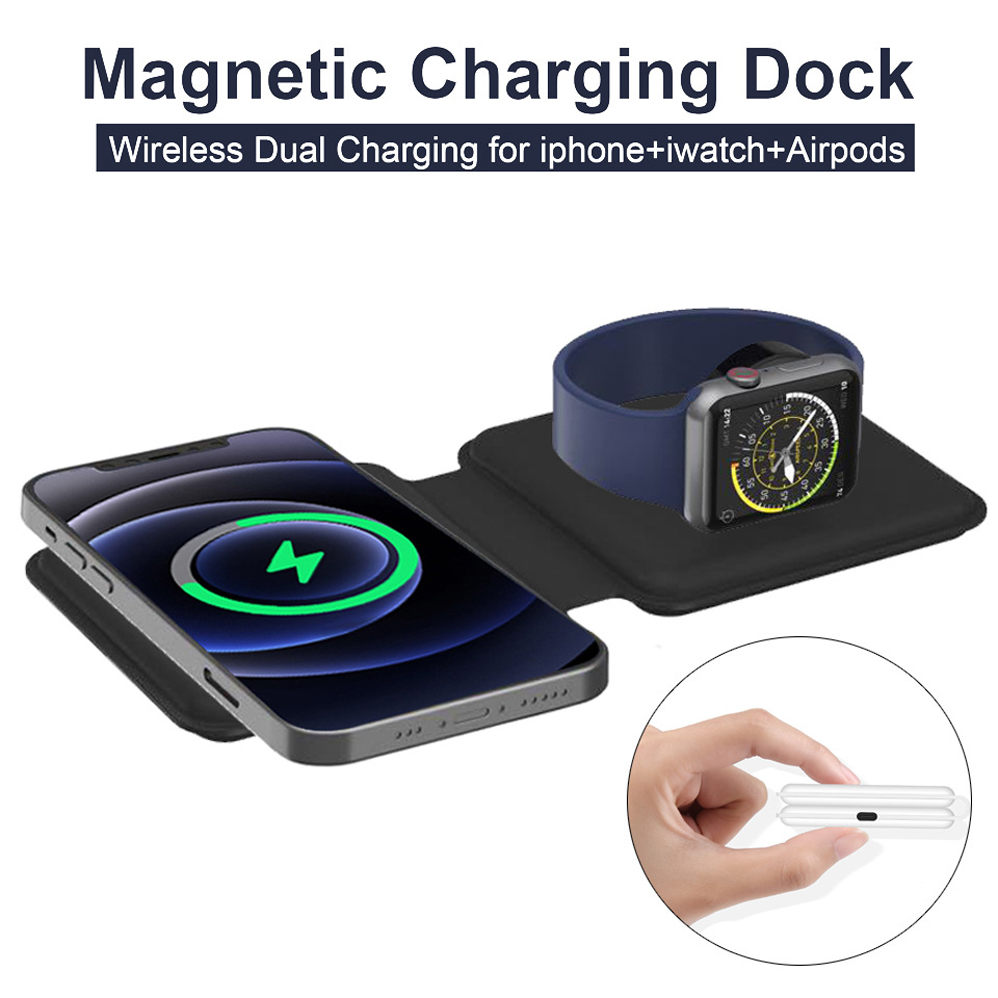 2IN1 Magnetic Wireless Charger - Smartwatch X12 のレビューと価格