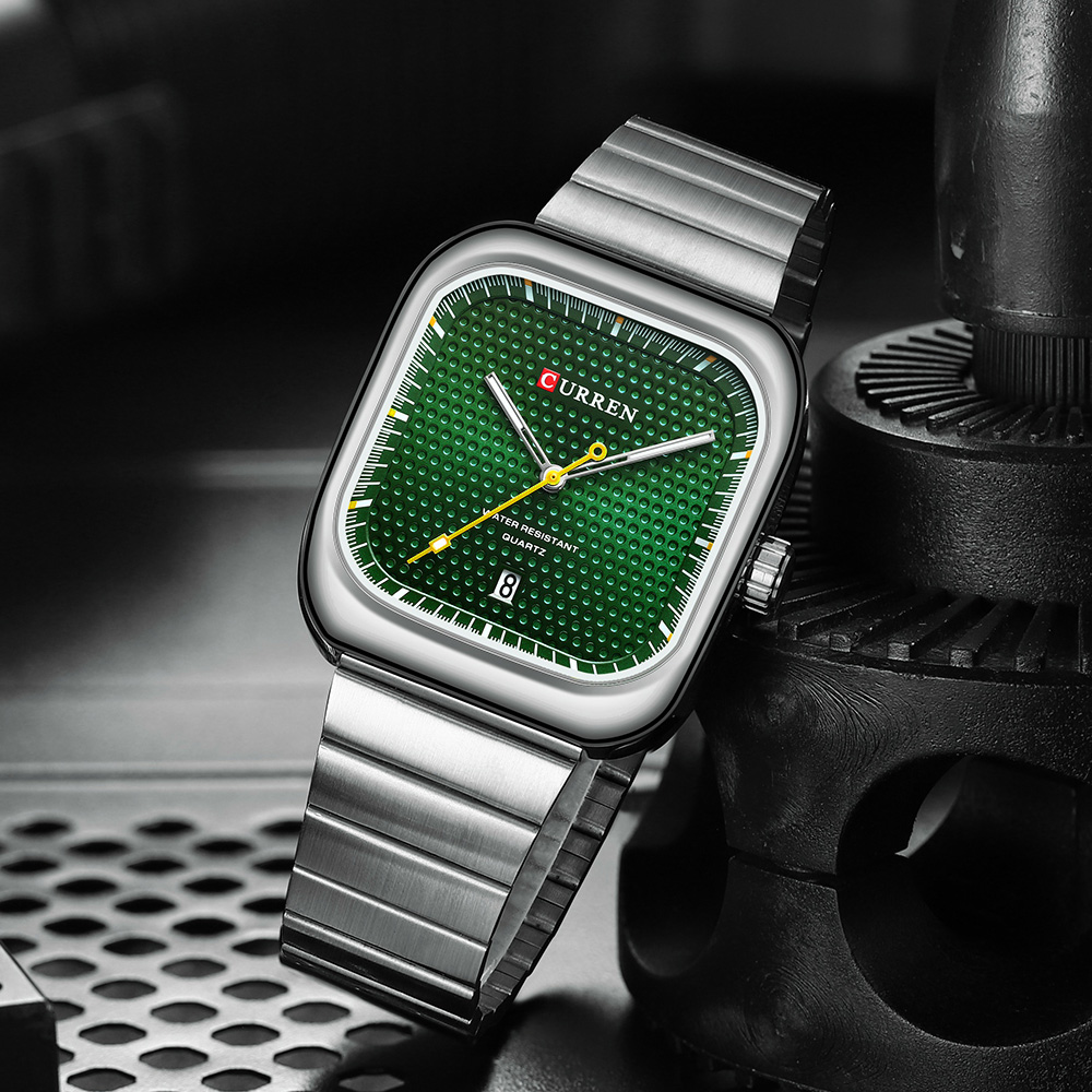 CURREN Fashion Square Men's Bu - Smartwatch Guess のレビューと価格