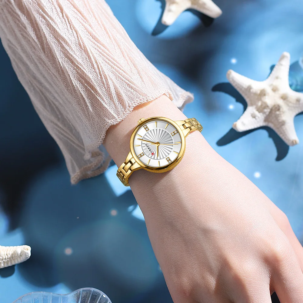 CURREN 9097 Women's Casual Qua - Smartwatch Guess のレビューと価格