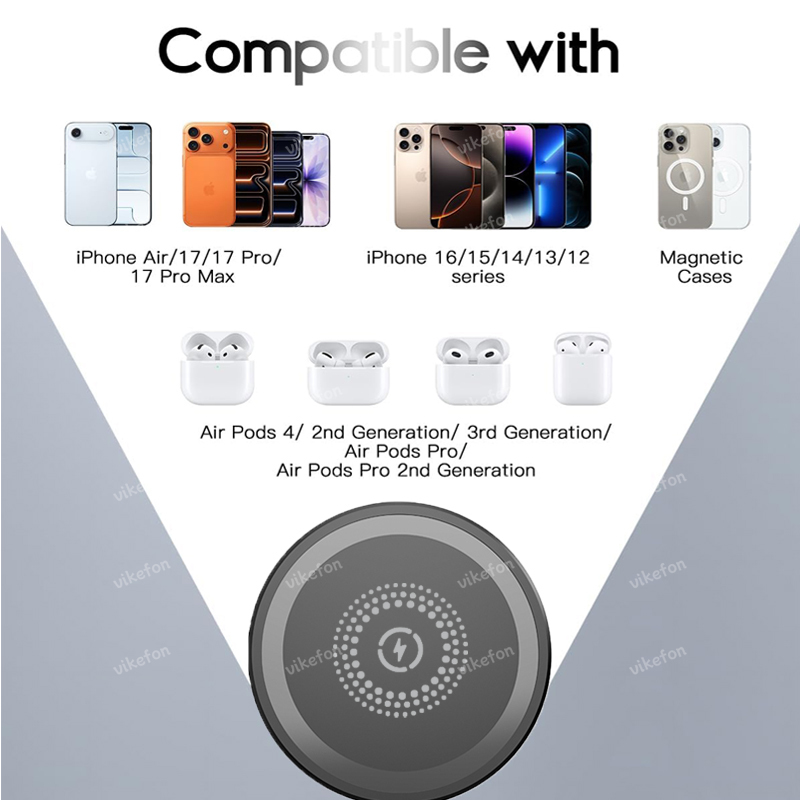 Magnetic 3 in 1 Wireless Charg - Wireless Charger Watch のレビューと価格