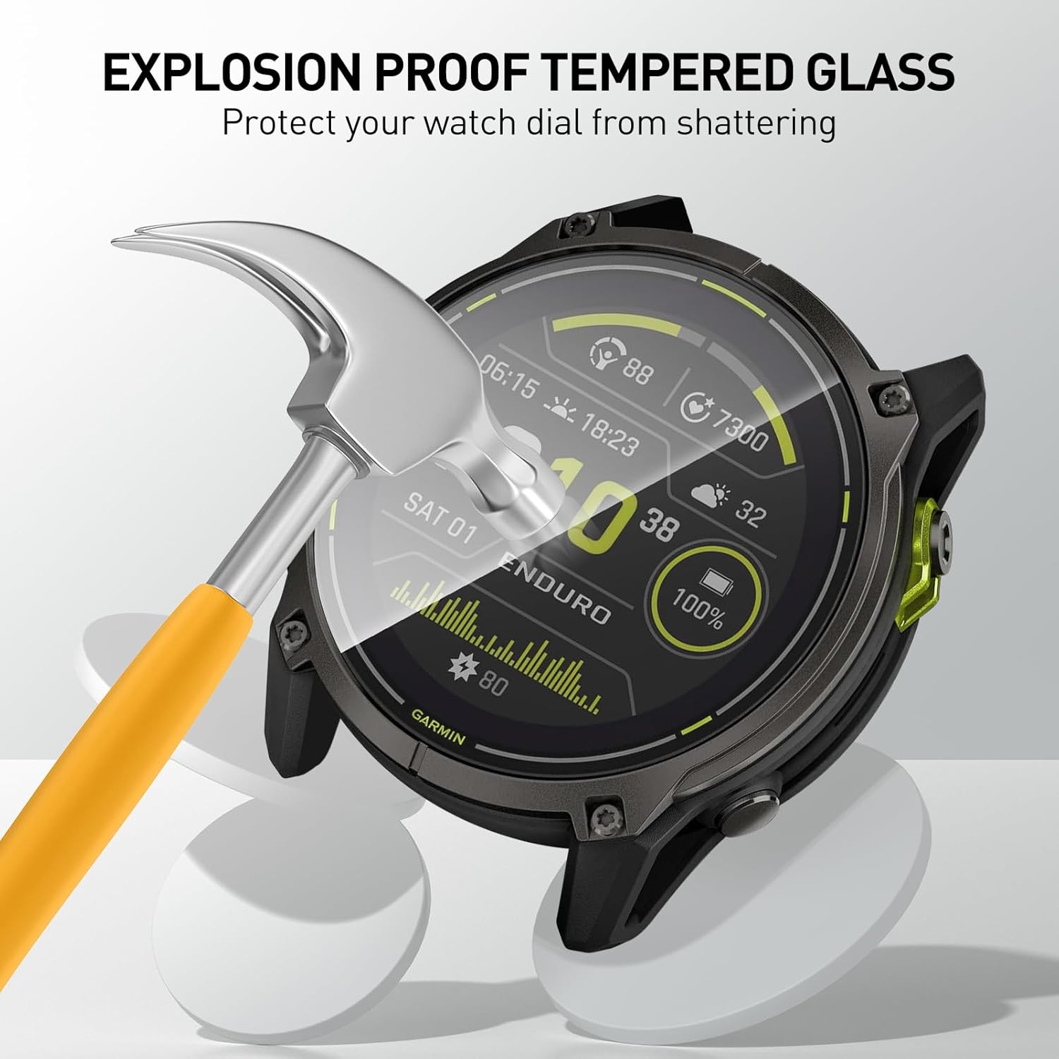 Tempered Glass Films For Garmi - Garmin Smartwatch Accessories のレビューと価格
