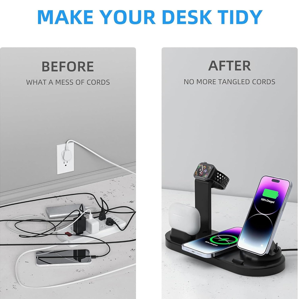 30W 7 in 1 Wireless Charger St - Wireless Charger Watch のレビューと価格