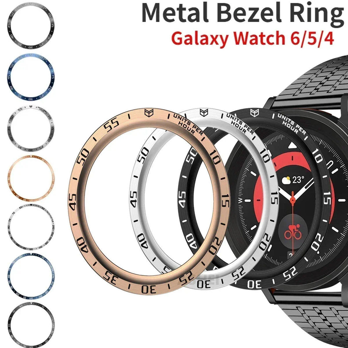 HOT Metal Bezel Ring For Samsu - Smartwatch Band Accessories のレビューと価格