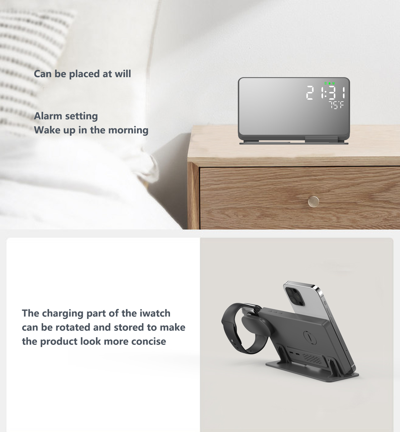 3 in 1 Wireless Charger For iP - Wireless Charger Watch のレビューと価格