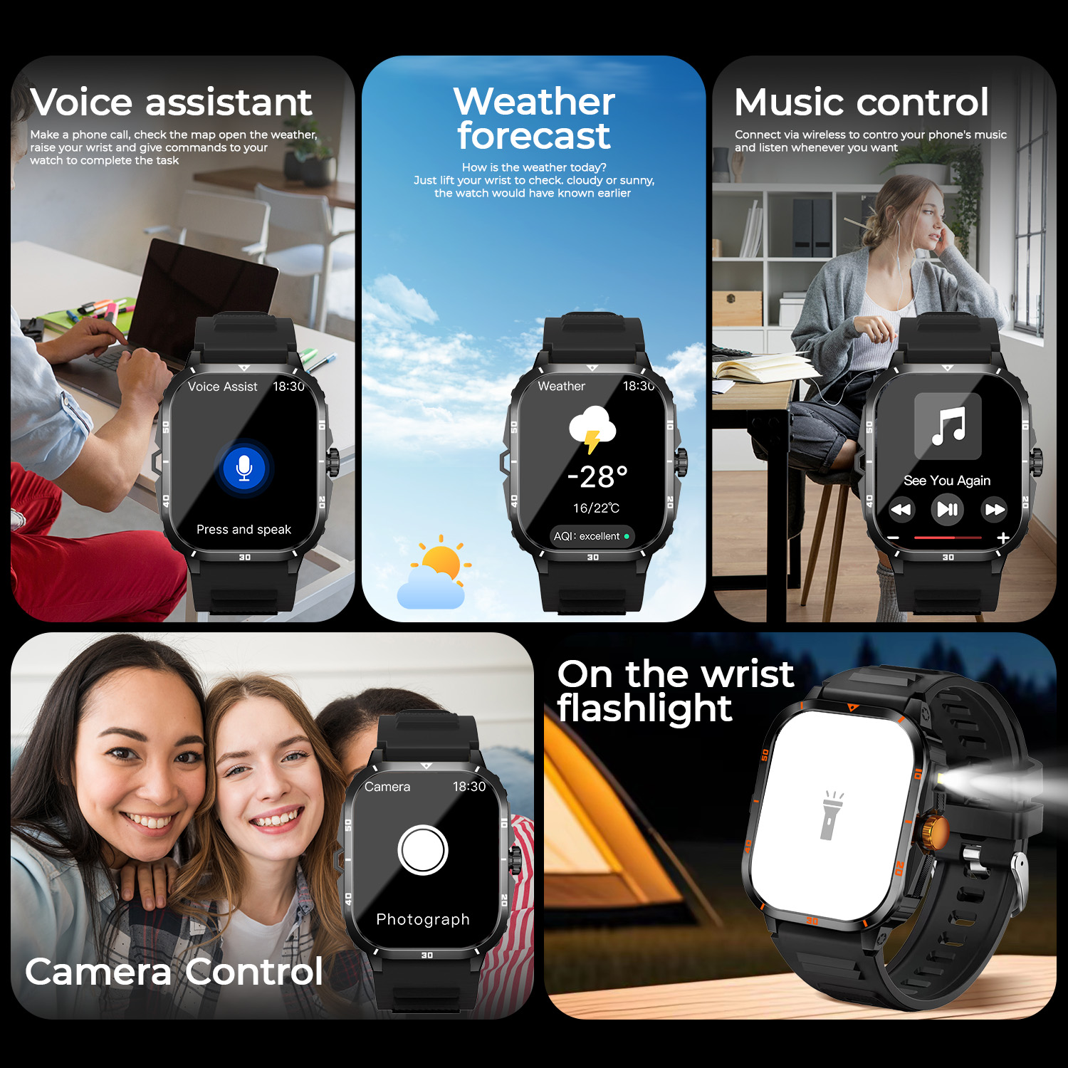 2025 NEW Military Smartwatch 2 - Smartwatch X12 のレビューと価格