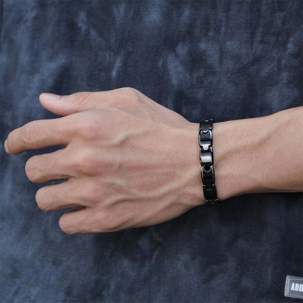 Aradoo Premium Ceramic Hematit - Ceramic Link Bracelet のレビューと価格
