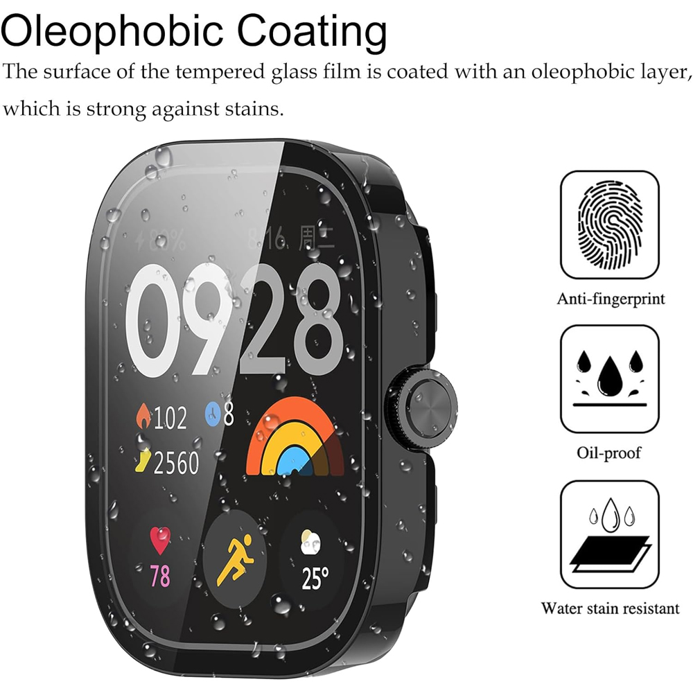 Tempered Glass+Case For Xiaomi - Smartwatch Watch Accessories For Women のレビューと価格