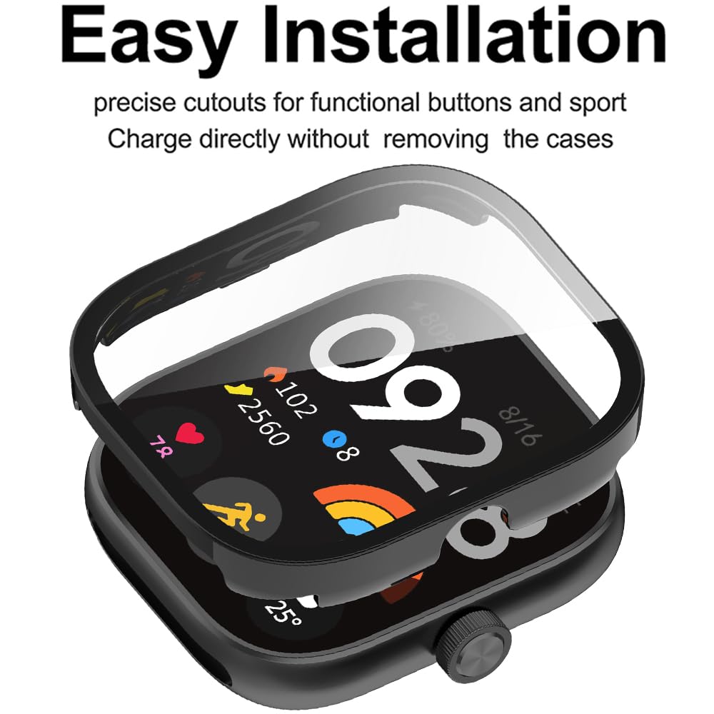 Tempered Glass+Case For Xiaomi - Smartwatch Watch Accessories For Women のレビューと価格