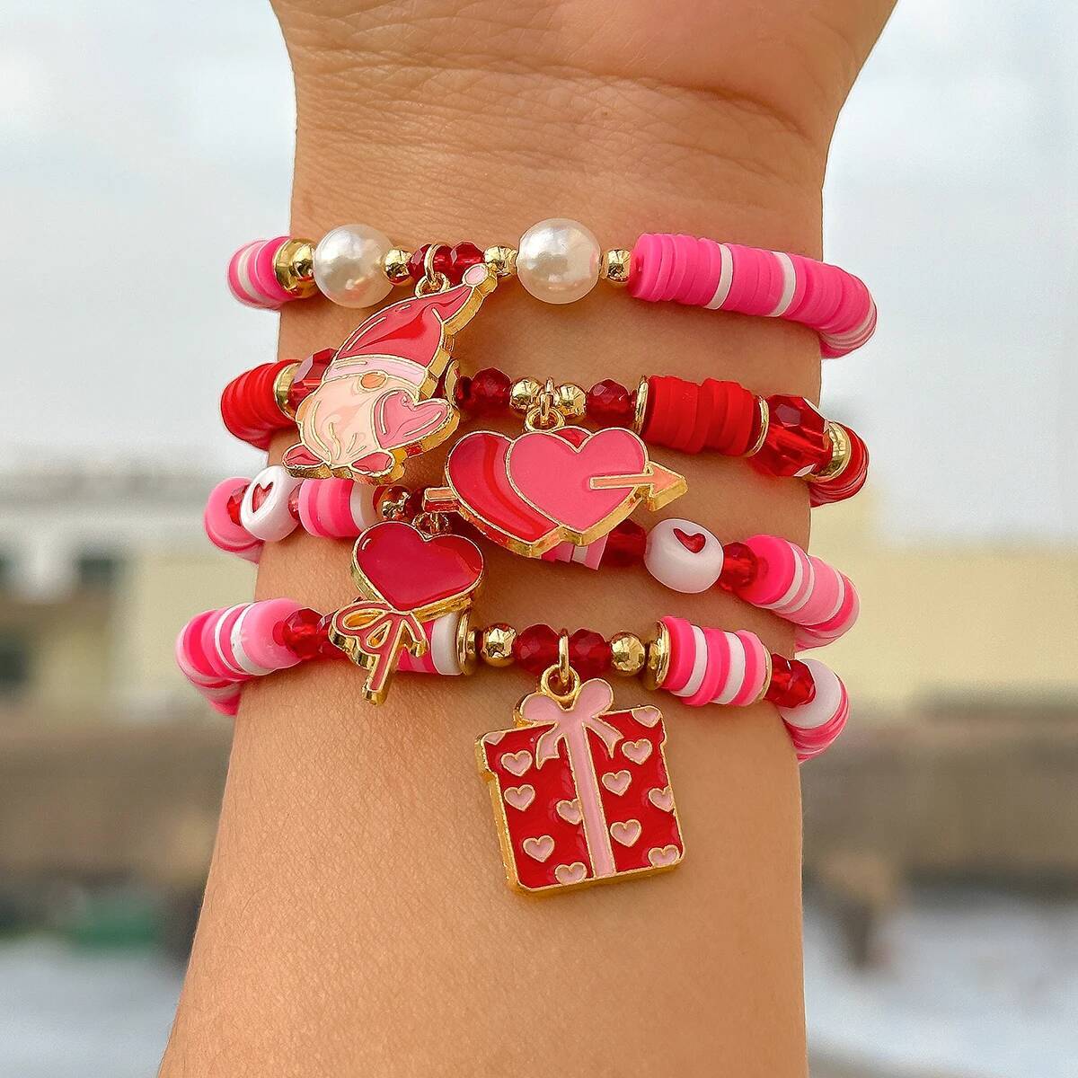 Salircon 4Pcs/Set Bohemia Soft - Ceramic Link Bracelet のレビューと価格