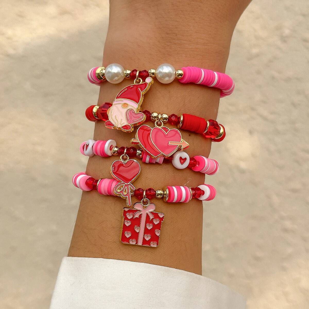 Salircon 4Pcs/Set Bohemia Soft - Ceramic Link Bracelet のレビューと価格