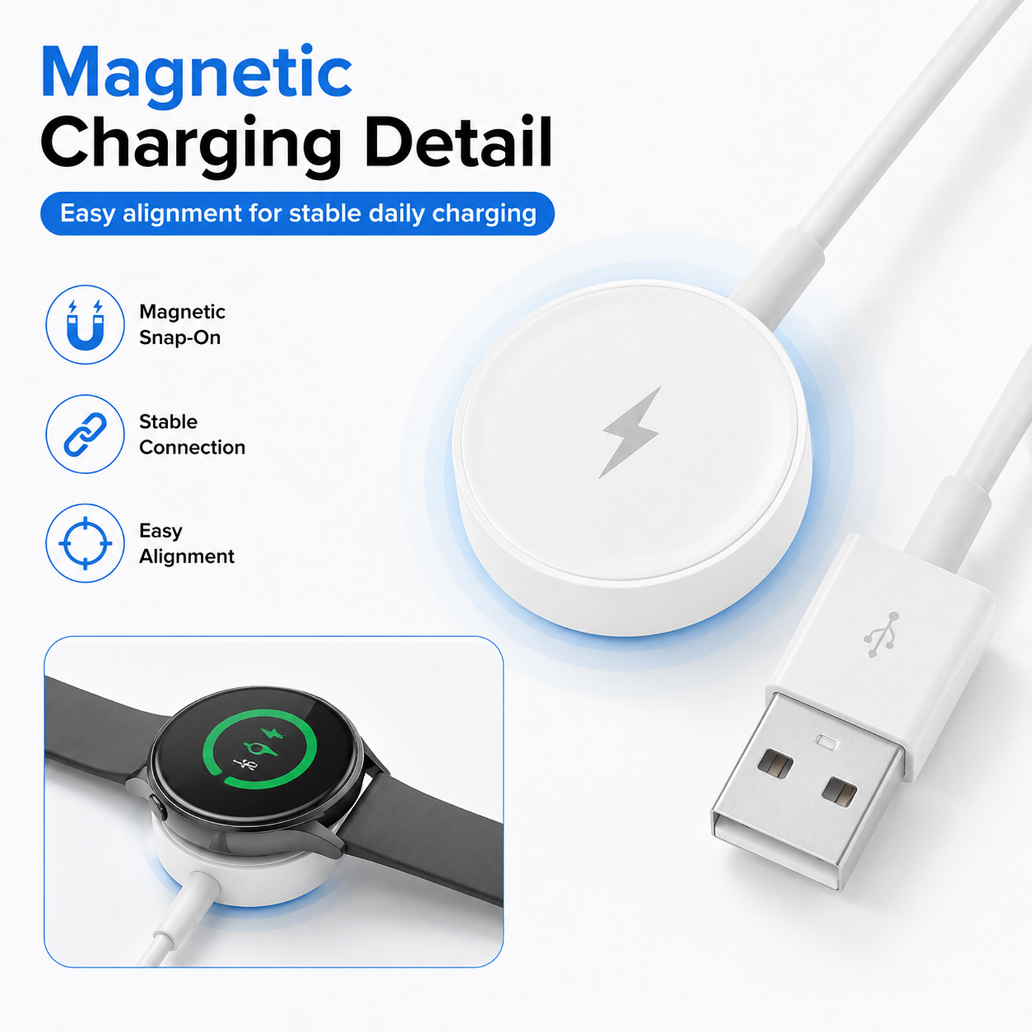 USB Watch Charger Adapter Smar - Fossil Smartwatch Accessories のレビューと価格