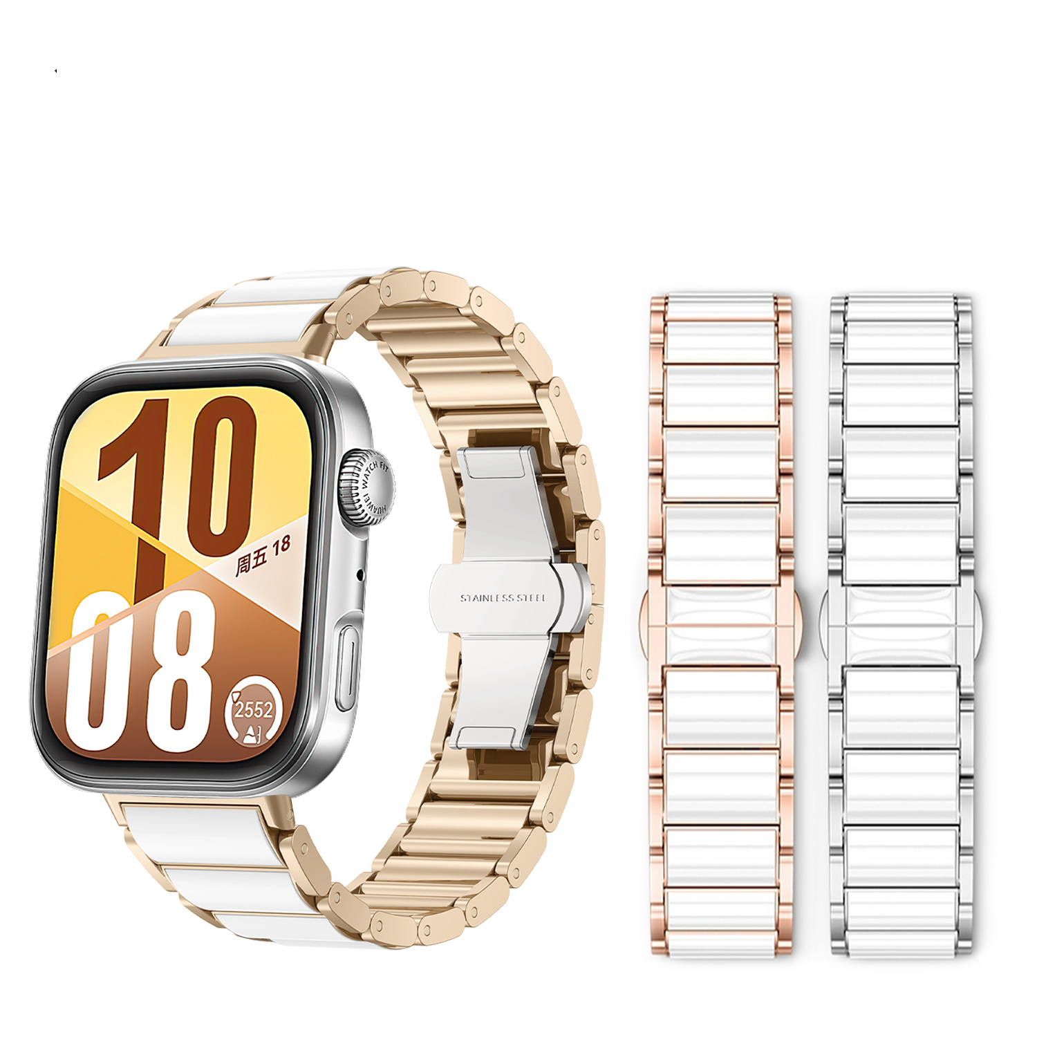 Ceramic-like Metal Strap For H - Ceramic Link Bracelet のレビューと価格