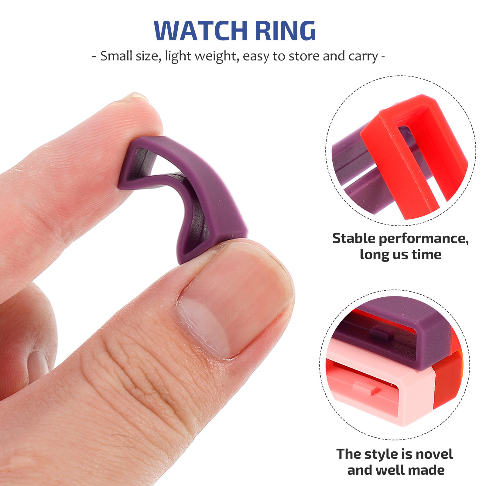 10Pcs Smooth Finish Silicone W - Smartwatch Straps & Accessories のレビューと価格
