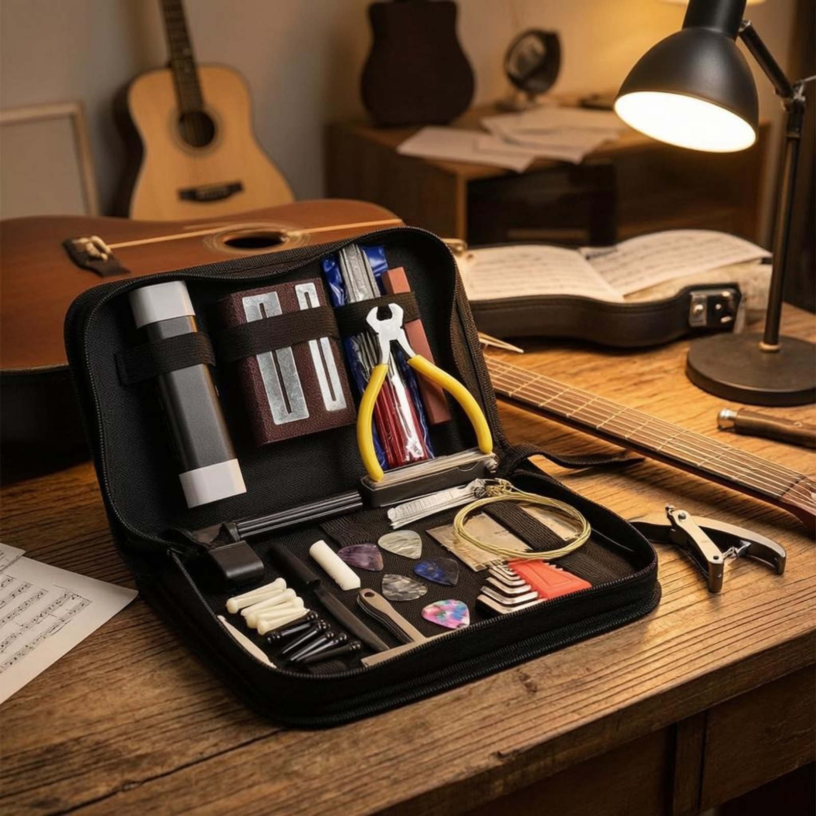 Guitar Repair Toolkit Elastic  - Tool Kit Strap Change のレビューと価格