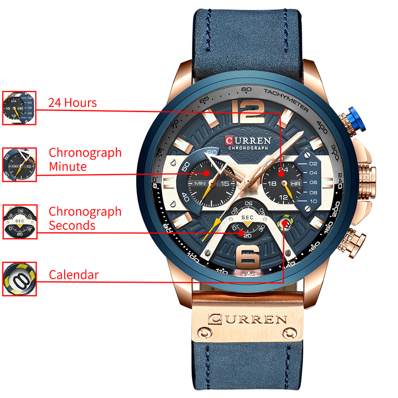 CURREN Casual Sport Watches fo - Smartwatch Guess のレビューと価格