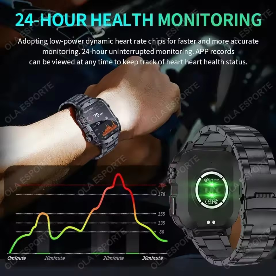 2026 New Military Smart Watch  - Smartwatch X12 のレビューと価格