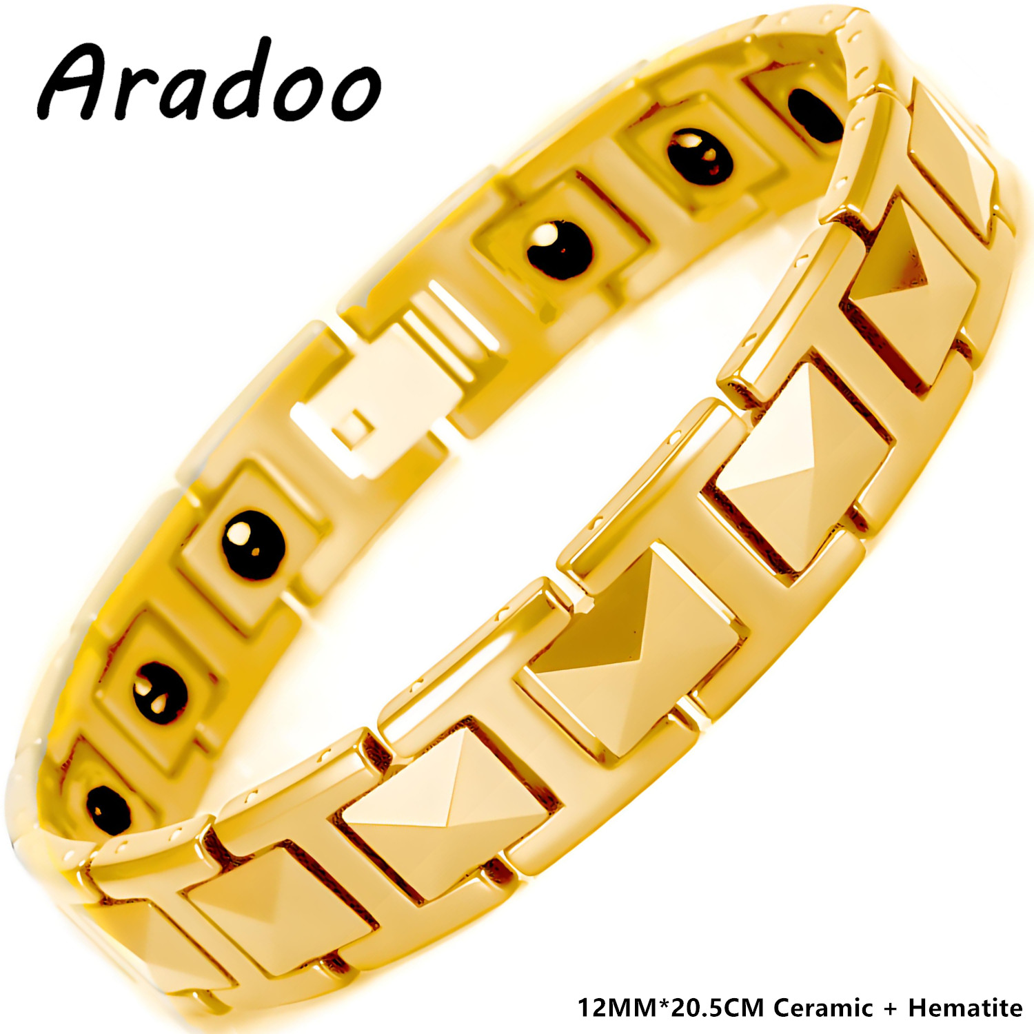 ARADOO Premium Ceramic Bracele - Ceramic Link Bracelet のレビューと価格