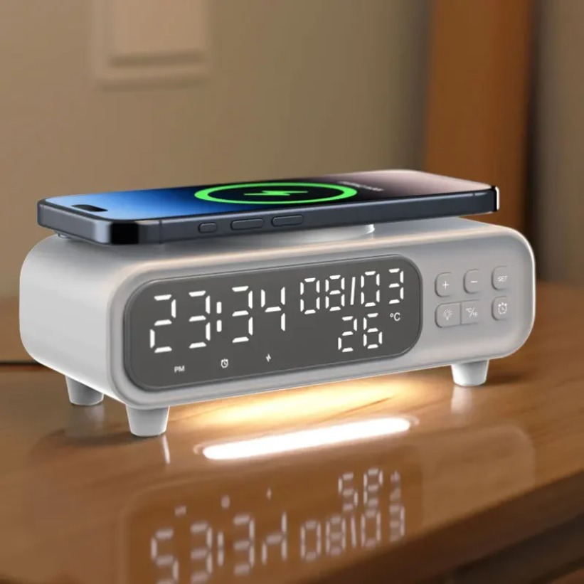 15W Wireless Charger Time Alar - Wireless Charger Watch のレビューと価格