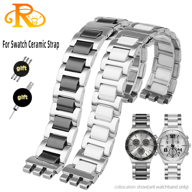 For Swatch Ceramic+ Stainless  - Ceramic Link Bracelet のレビューと価格