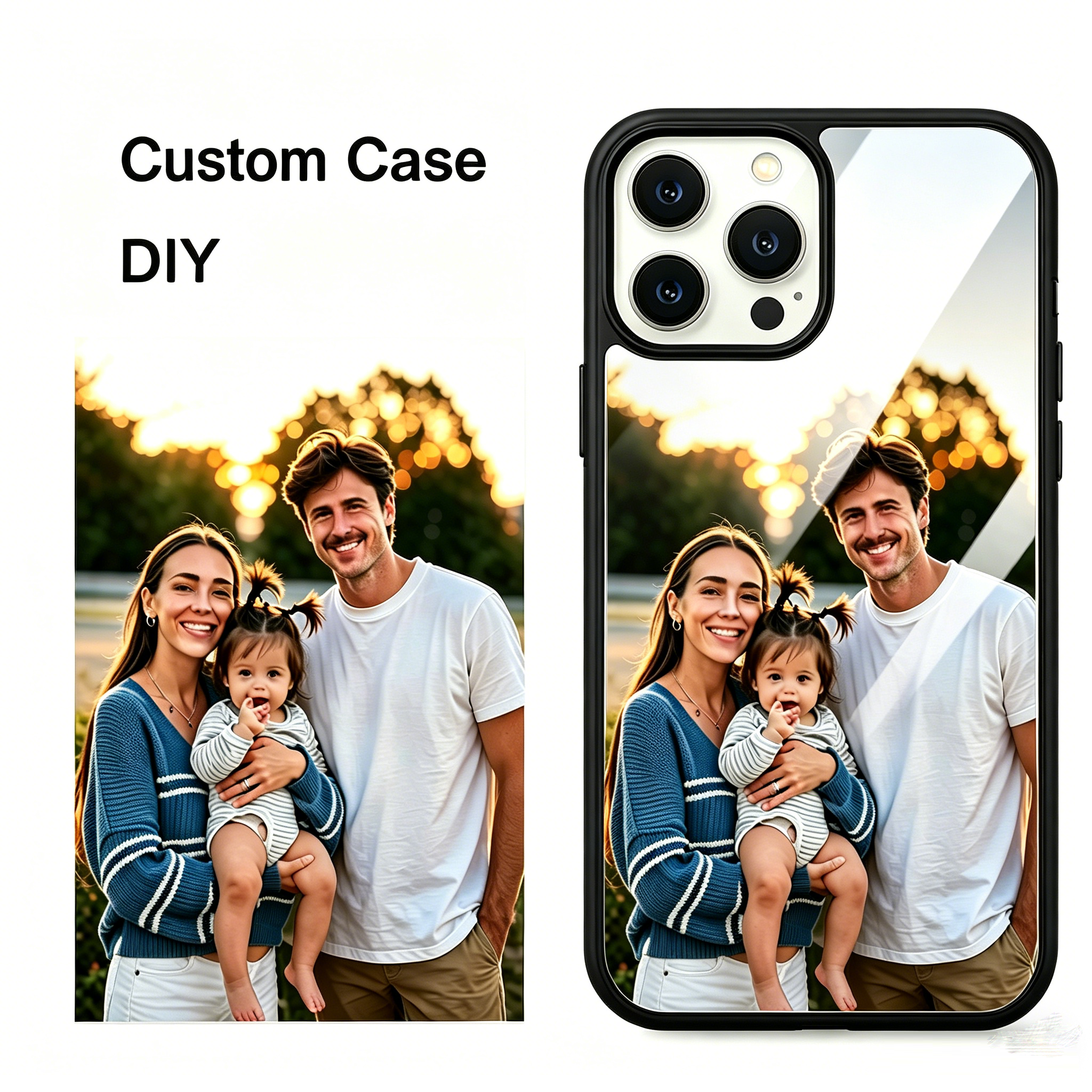 Custom Photo Mirror Glass Case - Screen Protector Film のレビューと価格