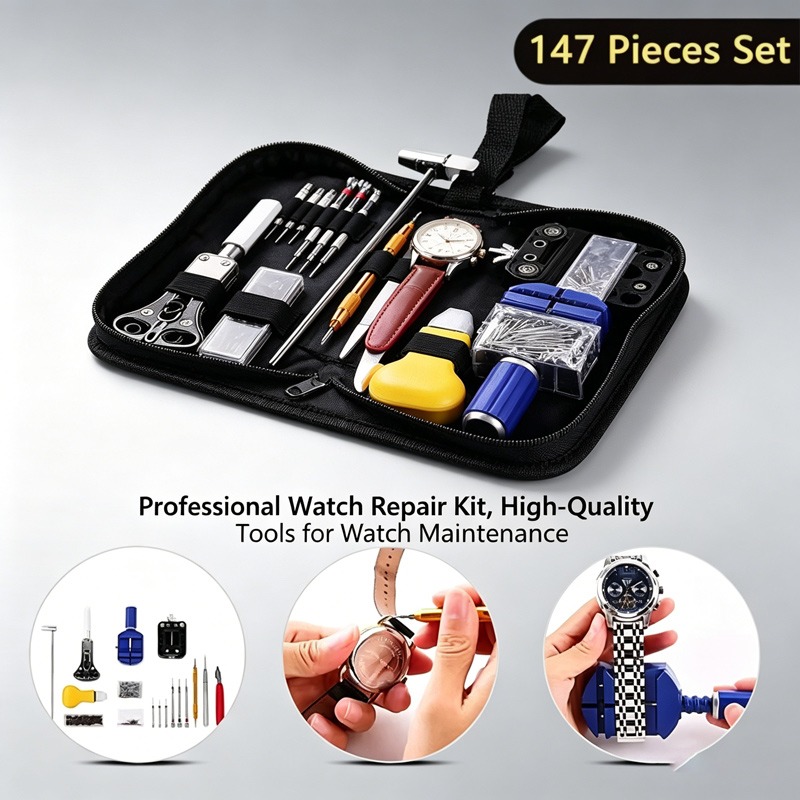 147 Pieces Watch Repair Tool S - Tool Kit Strap Change のレビューと価格