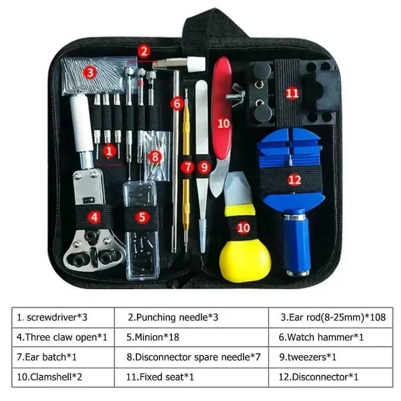 147 Pieces Watch Repair Tool S - Tool Kit Strap Change のレビューと価格