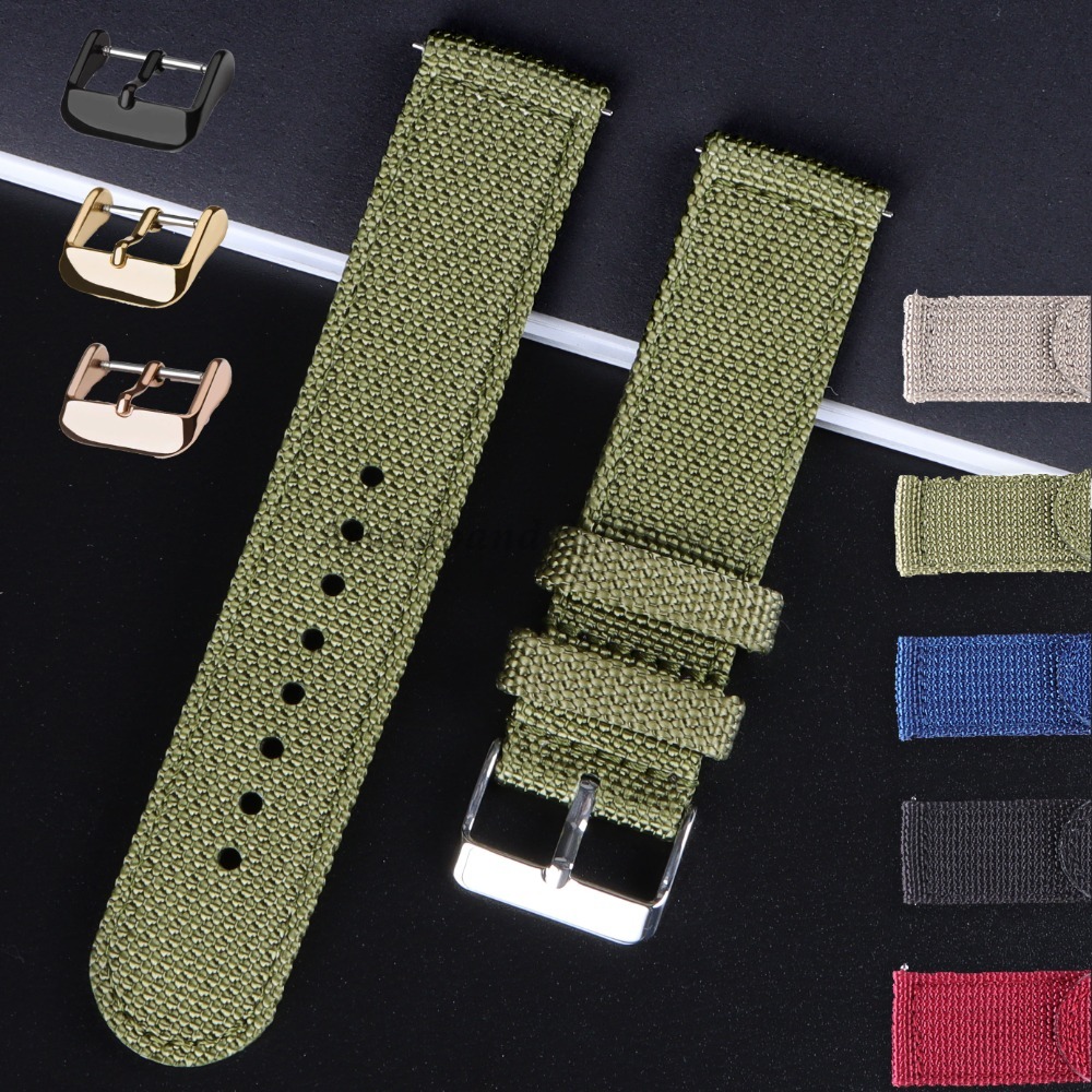 18 20 22 24mm Nylon Canvas Str - Nylon Nato Strap のレビューと価格