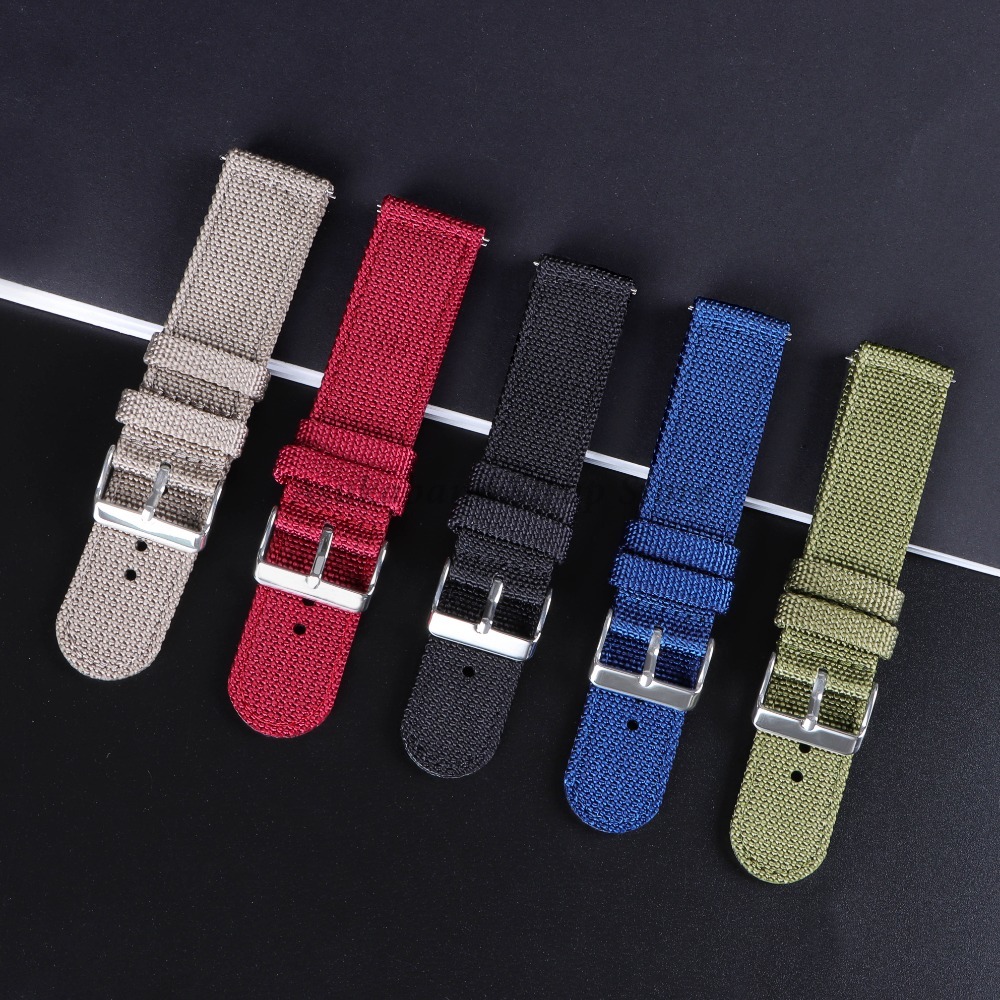 18 20 22 24mm Nylon Canvas Str - Nylon Nato Strap のレビューと価格