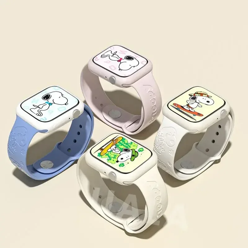 Snoopy iwatch8 watch with appl - Apple Smartwatch Accessories のレビューと価格