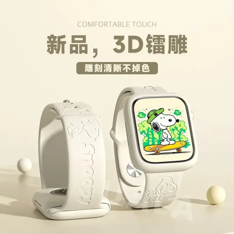 Snoopy iwatch8 watch with appl - Apple Smartwatch Accessories のレビューと価格
