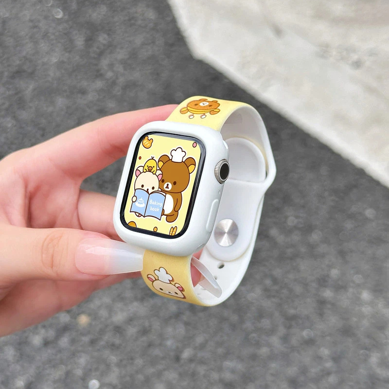 Cute Rilakkuma Print Silicone  - Silicone Band Replacement のレビューと価格